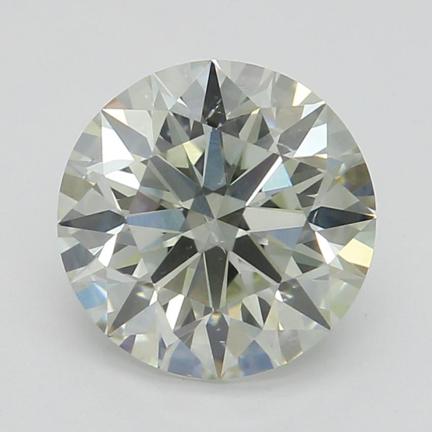 1.24 Ct. Very Light Green-Yellow Round Diamond
