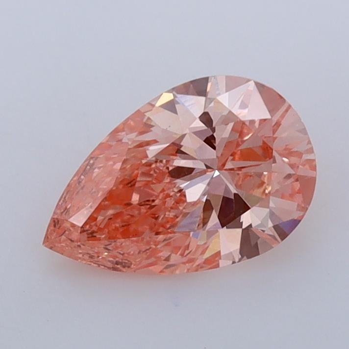 0.88 Ct. Fancy Vivid  Pink Pear Lab Grown Diamond