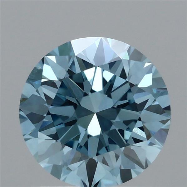 1.01 Ct. Fancy Vivid Blue Round Lab Grown Diamond