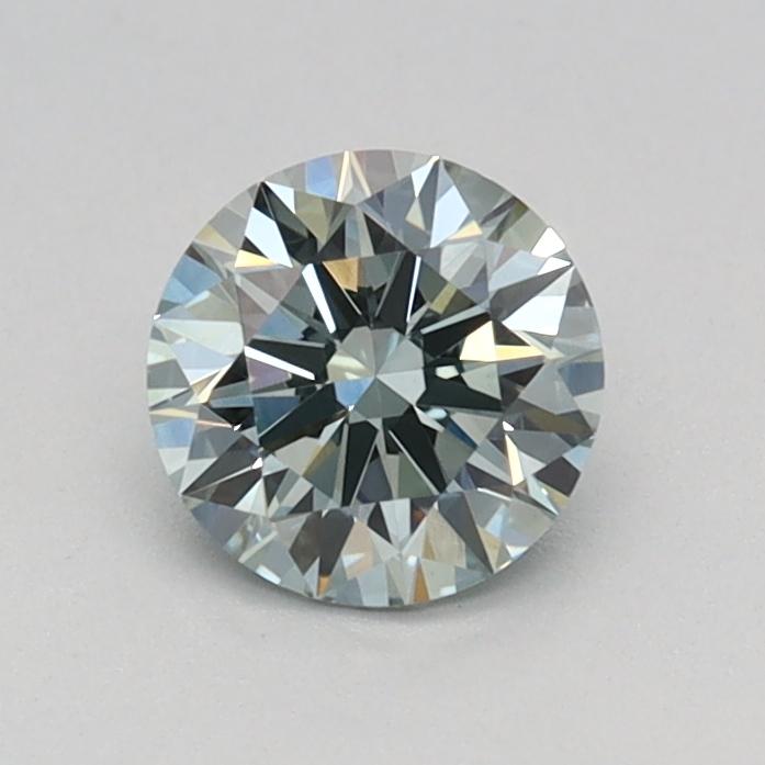 0.53 Ct. Fancy Intense  Green Round Lab Grown Diamond