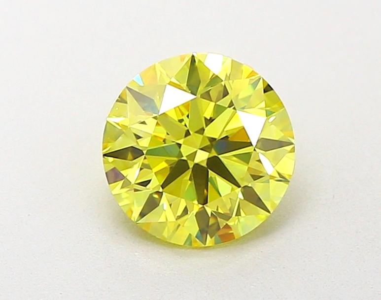 1.52 Ct. Fancy Intense Yellow Round Lab Grown Diamond
