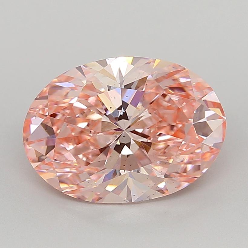 2.78 Ct. Fancy Vivid Pink Oval Lab Grown Diamond