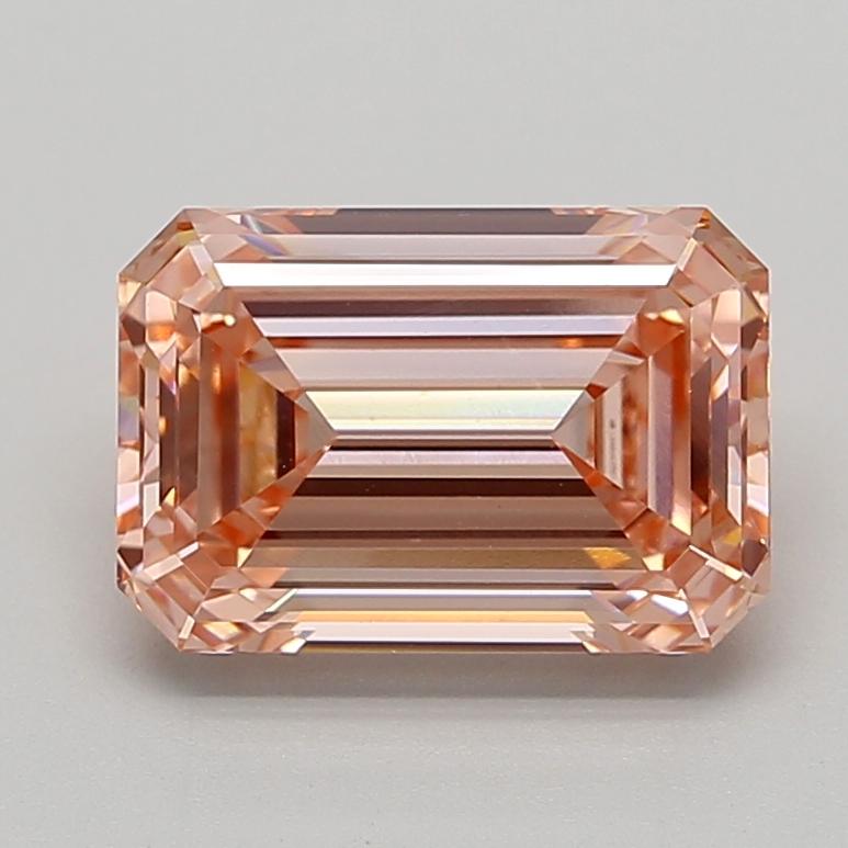4.09 Ct. Fancy Intense  Pink Emerald Lab Grown Diamond
