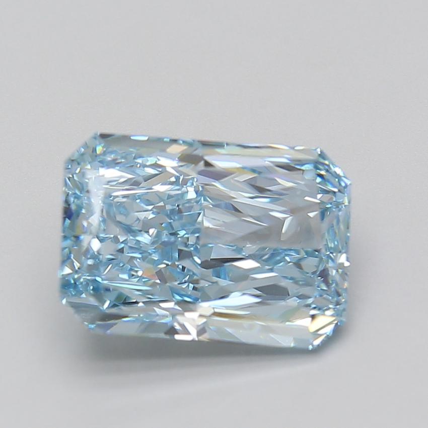 5.03 Ct. Fancy Vivid Blue Radiant Lab Grown Diamond