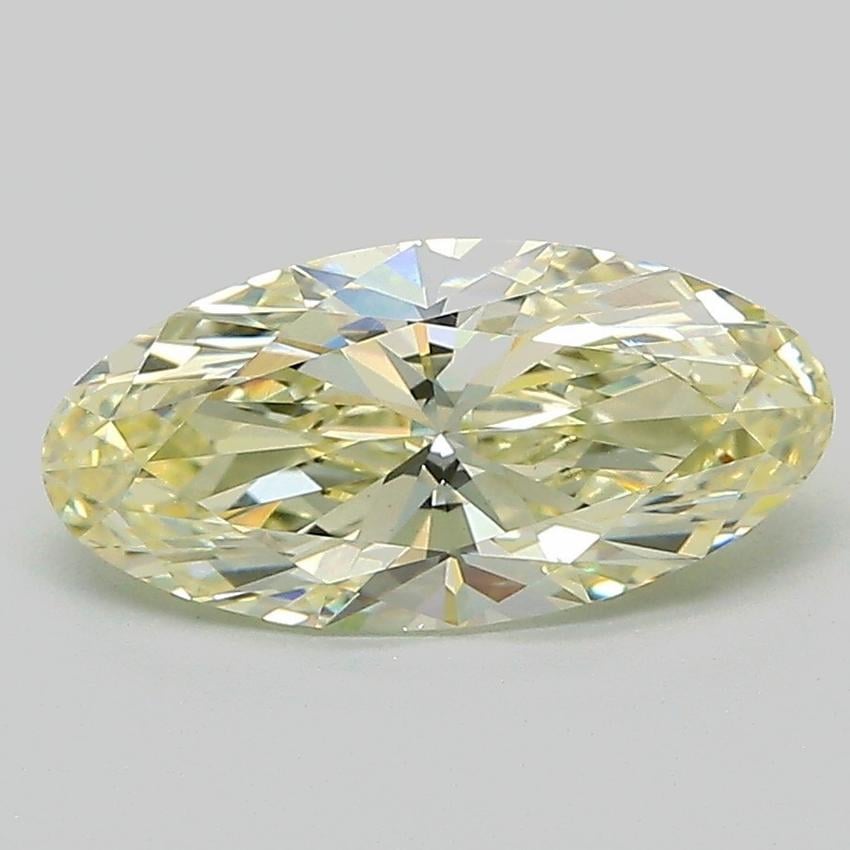 1.57 Ct. Fancy Light Yellow Oval Lab Grown Diamond