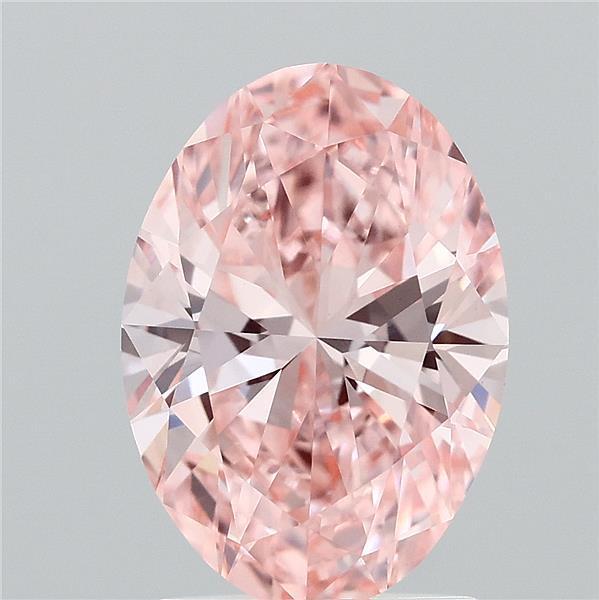 1.92 Ct. Fancy Vivid Pink Oval Lab Grown Diamond