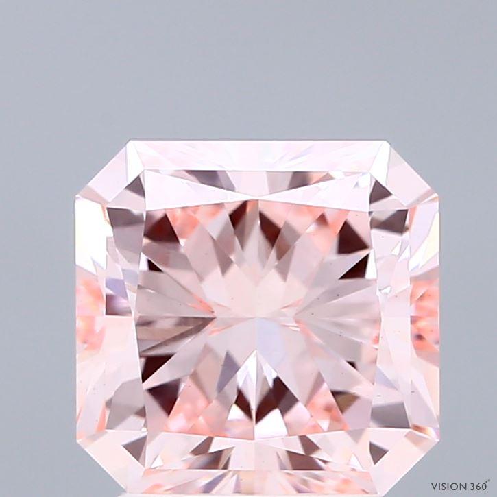 3.00 Ct. Fancy Intense Pink Radiant Lab Grown Diamond