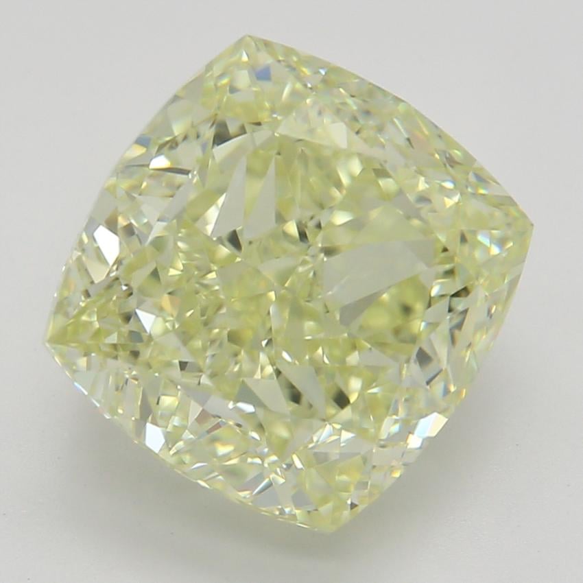 3.51 Ct. Fancy Light Yellow Cushion Diamond