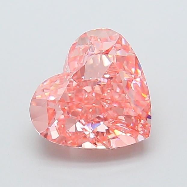 2.00 Ct. Fancy Vivid Pink Heart Lab Grown Diamond