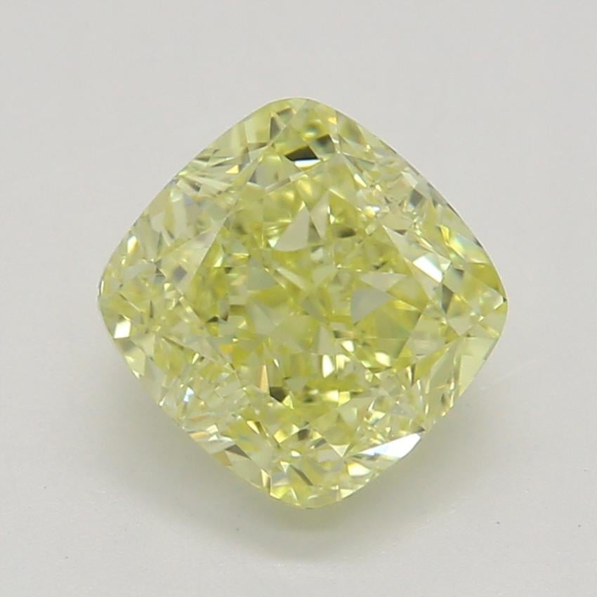 1.01 Ct. Fancy Intense Yellow Cushion Diamond