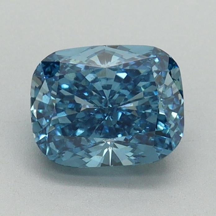 1.14 Ct. Fancy Vivid Blue Cushion Lab Grown Diamond