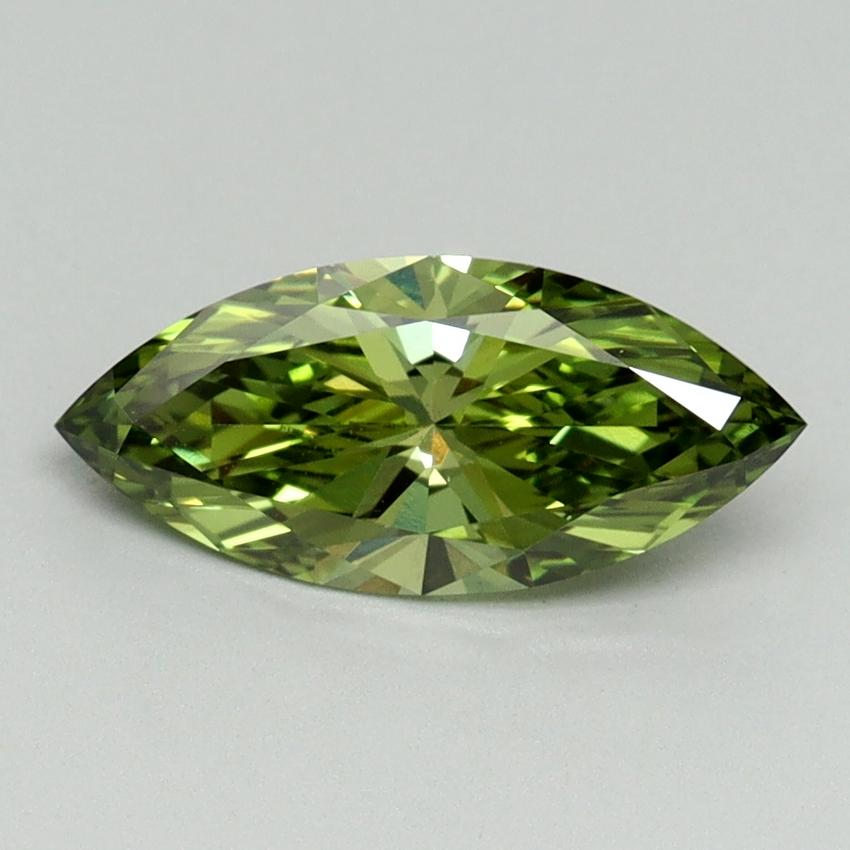 1.01 Ct. Fancy Vivid Green Marquise Lab Grown Diamond