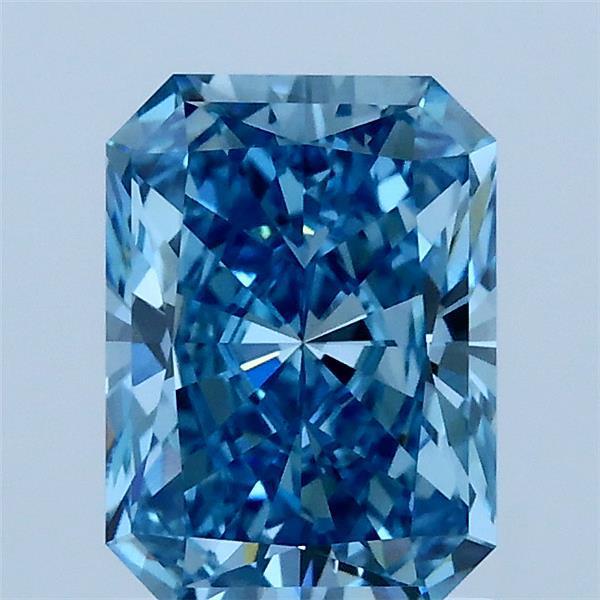 1.53 Ct. Fancy Vivid Blue Radiant Lab Grown Diamond