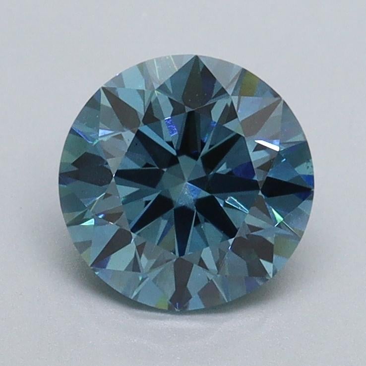 1.18 Ct. Fancy Vivid Blue Round Lab Grown Diamond