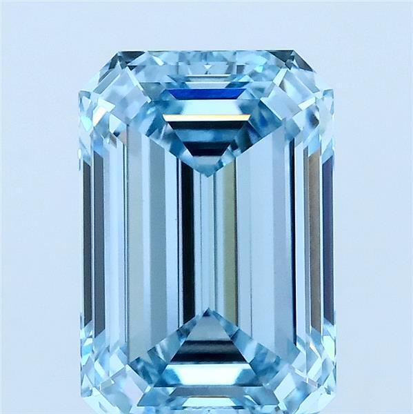 3.07 Ct. Fancy Blue Emerald Lab Grown Diamond