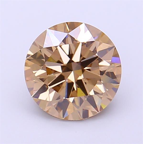 1.59 Ct. Fancy Light Brown Round Lab Grown Diamond