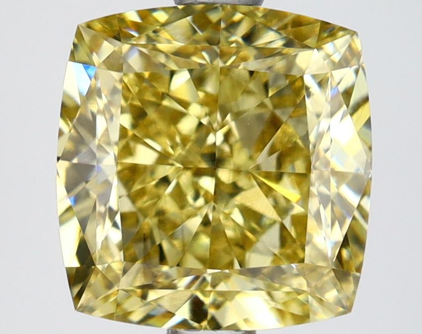 2.53 Ct. Fancy Brownish Yellow Cushion Lab Grown Diamond