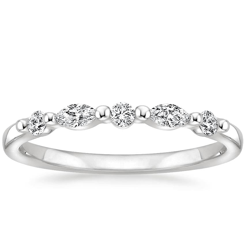 18K White Gold Petite Versailles Diamond Ring (1/5 ct. tw.), large top view