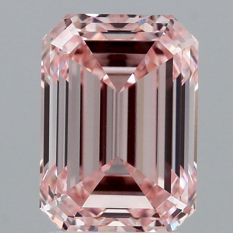 3.16 Ct. Fancy Intense Pink Emerald Lab Grown Diamond