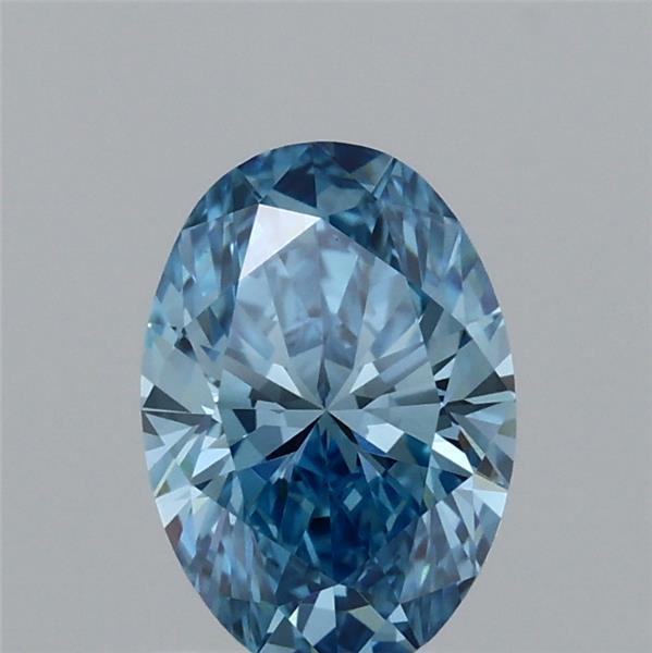 1.05 Ct. Fancy Vivid Blue Oval Lab Grown Diamond