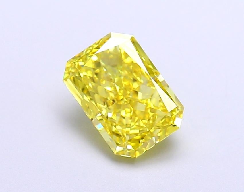 1.56 Ct. Fancy Vivid Yellow Radiant Lab Grown Diamond