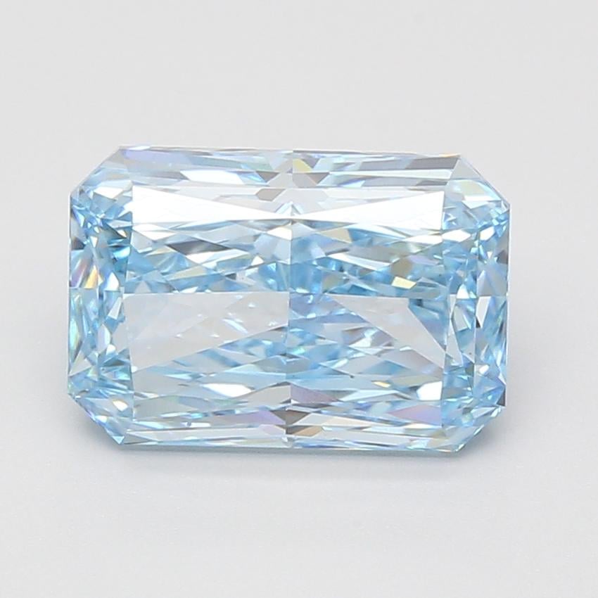 4.09 Ct. Fancy Vivid Blue Radiant Lab Grown Diamond