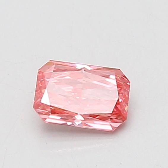 0.50 Ct. Fancy Vivid Pink Radiant Lab Grown Diamond