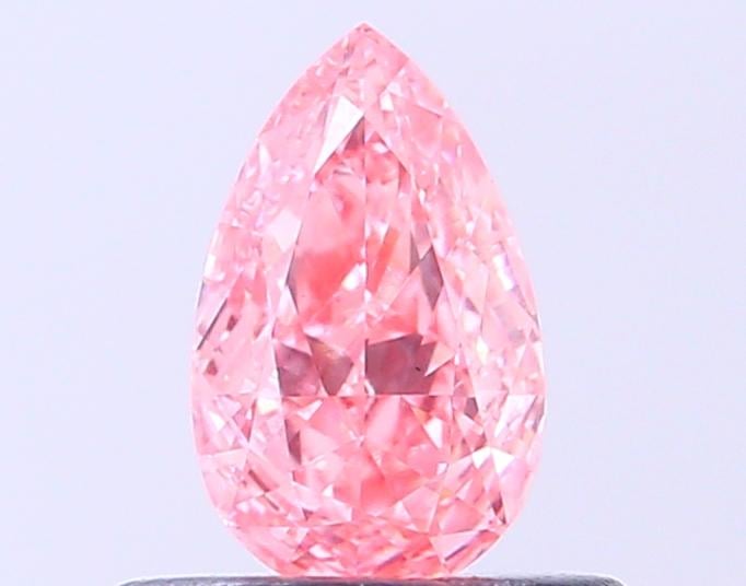 0.39 Ct. Fancy Vivid Pink Pear Lab Grown Diamond