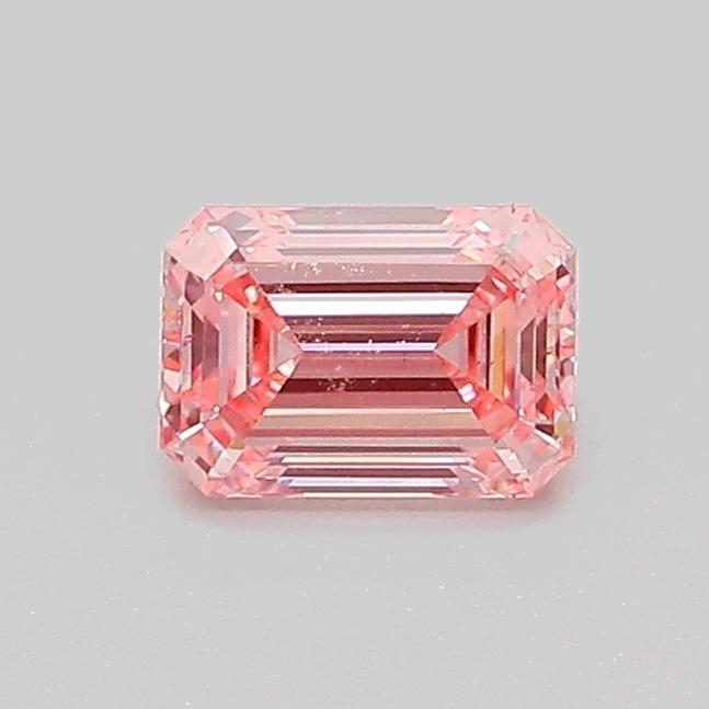0.51 Ct. Fancy Vivid Pink Emerald Lab Grown Diamond