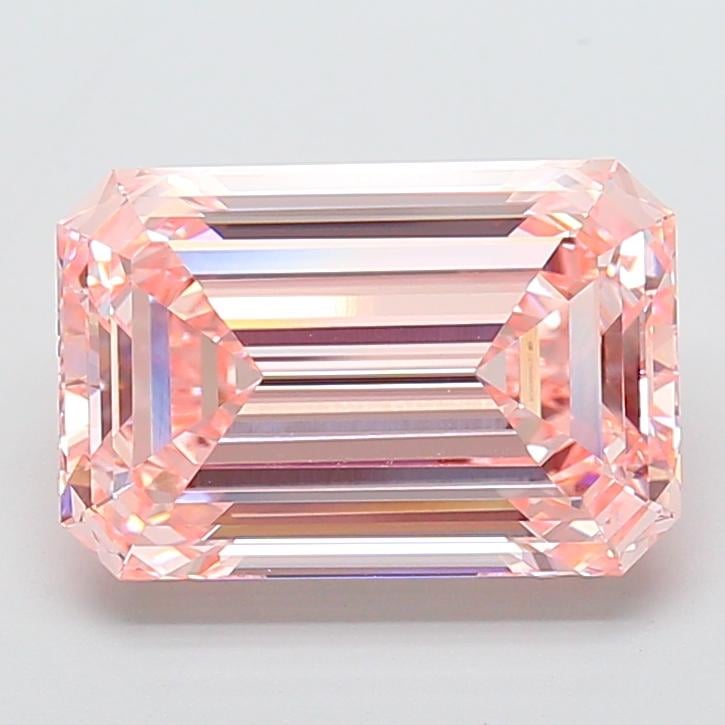 10.10 Ct. Fancy Vivid Pink Emerald Lab Grown Diamond