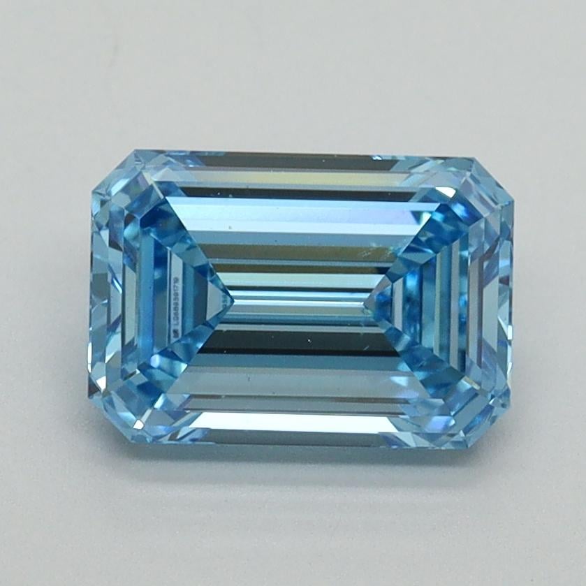 1.56 Ct. Fancy Vivid Blue Emerald Lab Grown Diamond