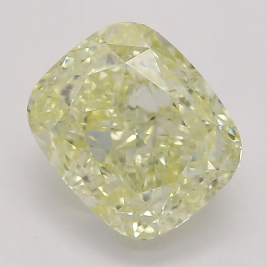 0.85 Ct. Fancy Light Yellow Cushion Diamond