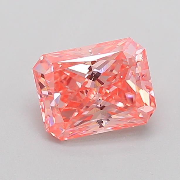 0.93 Ct. Fancy Vivid  Pink Radiant Lab Grown Diamond