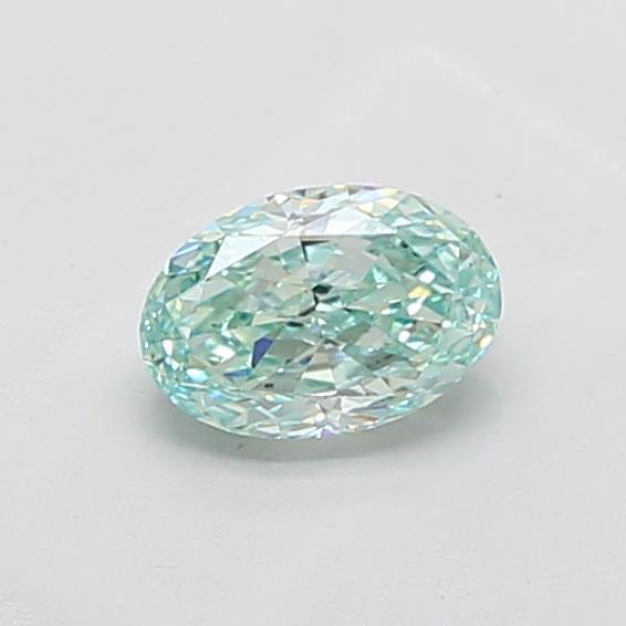 1.07 Ct. Fancy Intense  Green Oval Lab Grown Diamond