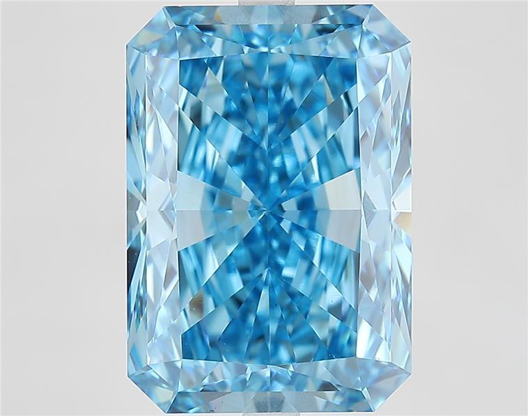 10.00 Ct. Fancy Vivid Blue Radiant Lab Grown Diamond