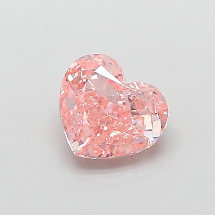 1.11 Ct. Fancy Intense  Pink Heart Lab Grown Diamond