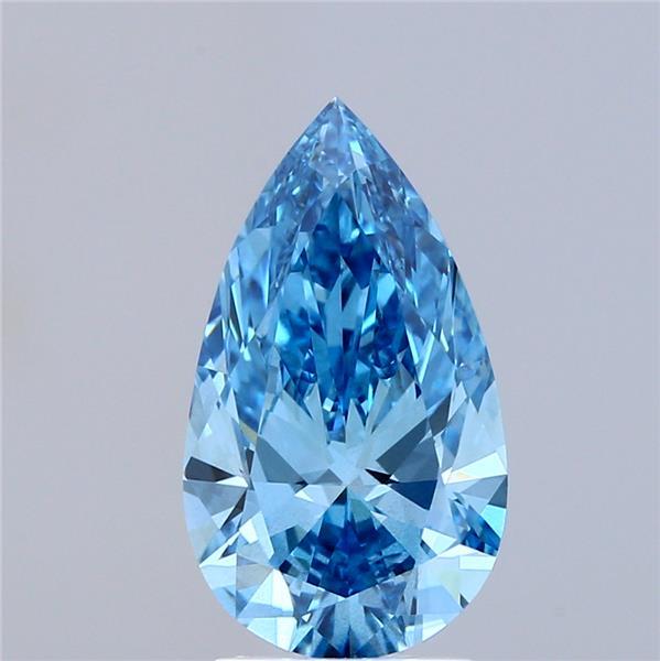 2.50 Ct. Fancy Vivid Blue Pear Lab Grown Diamond