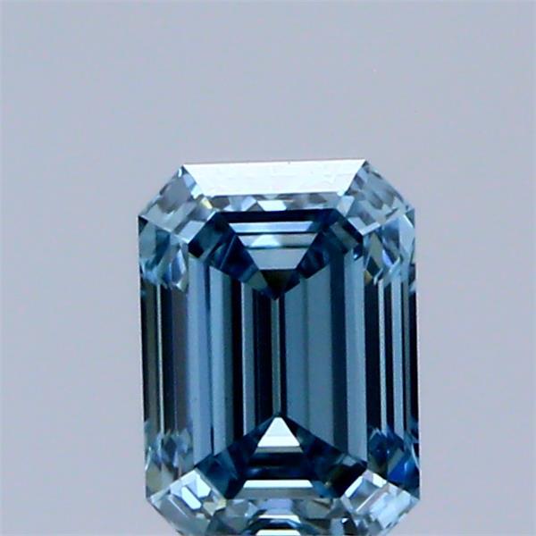 0.51 Ct. Fancy Vivid Blue Emerald Lab Grown Diamond