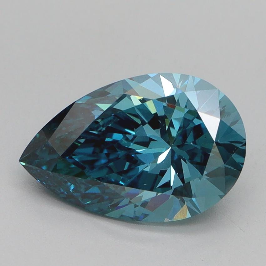 2.01 Ct. Fancy Vivid Blue Pear Lab Grown Diamond