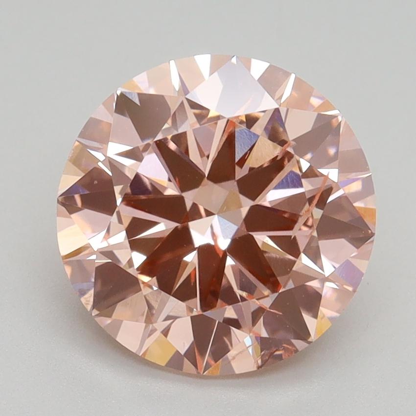 3.00 Ct. Fancy Intense Pink Round Lab Grown Diamond