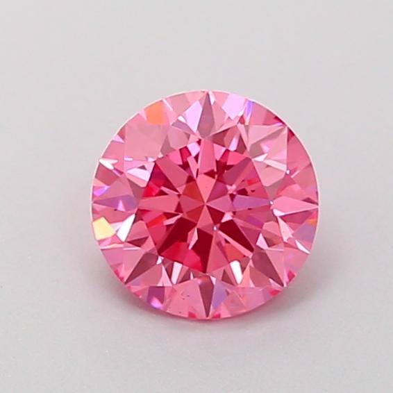 0.53 Ct. Fancy Vivid Pink Round Lab Grown Diamond