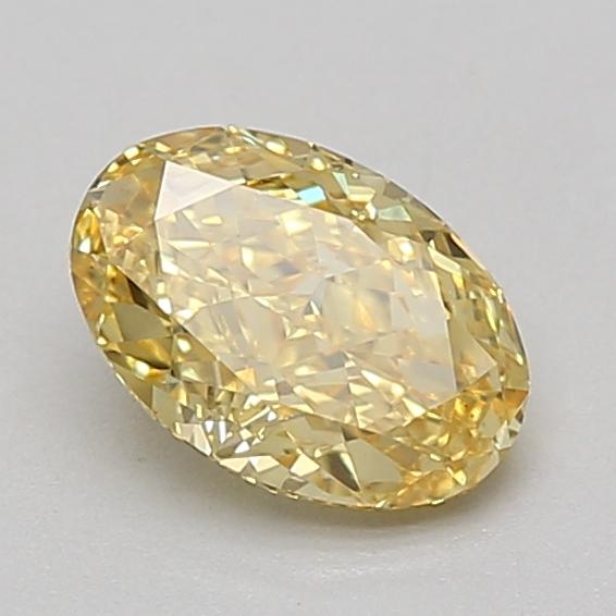 1.09 Ct. Fancy Vivid Yellow Oval Lab Grown Diamond
