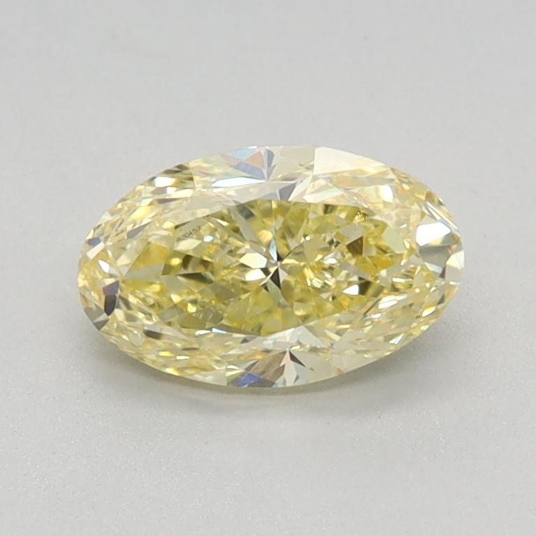 0.70 Ct. Fancy Intense Yellow Oval Lab Grown Diamond
