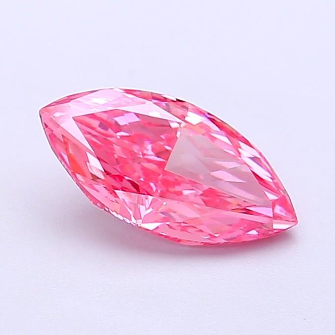 1.00 Ct. Fancy Vivid Pink Marquise Lab Grown Diamond