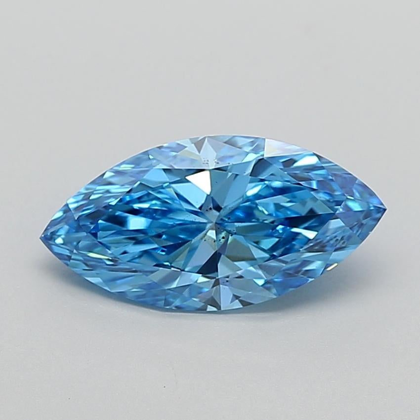 2.01 Ct. Fancy Vivid Blue Marquise Lab Grown Diamond