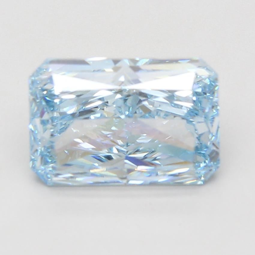 5.05 Ct. Fancy Vivid Blue Radiant Lab Grown Diamond