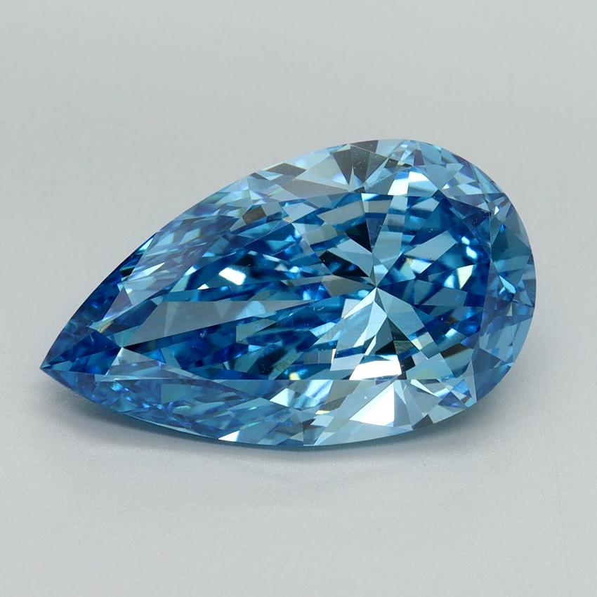 5.00 Ct. Fancy Vivid Blue Pear Lab Grown Diamond