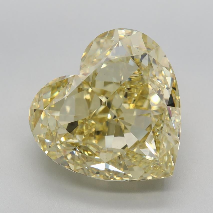 12.52 Ct. Fancy Yellow Heart Lab Grown Diamond