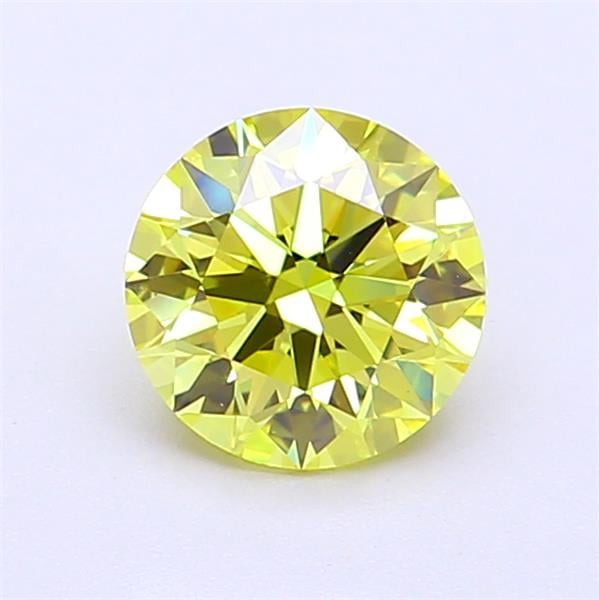 1.02 Ct. Fancy Intense  Yellow Round Lab Grown Diamond