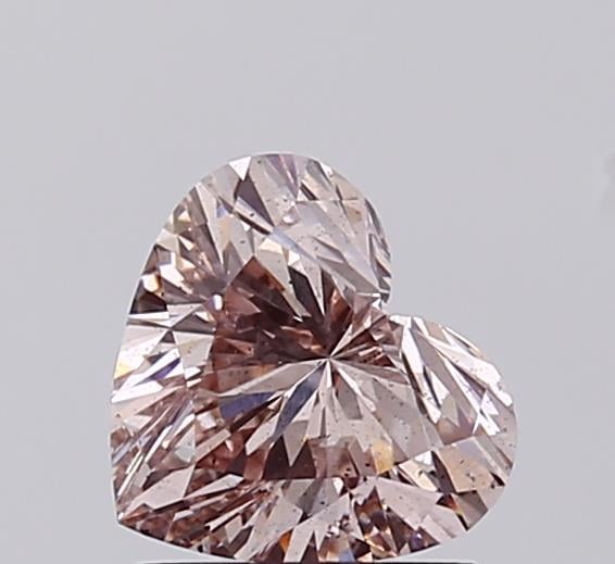 1.01 Ct. Fancy Brownish Pink Heart Lab Grown Diamond